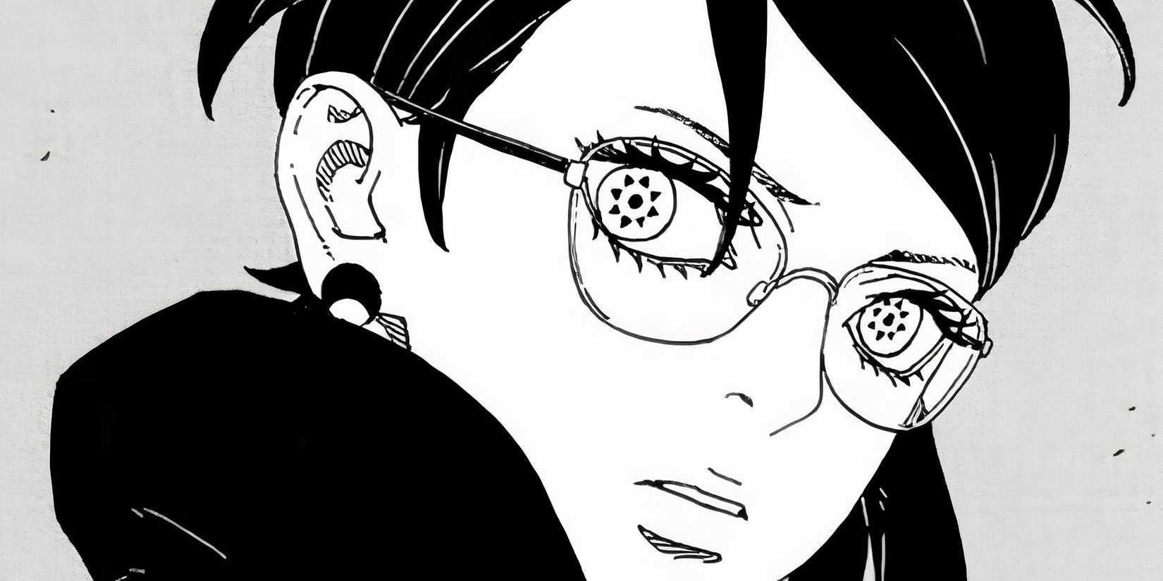 Uchiha Sarada activates Mangekyo Sharingan