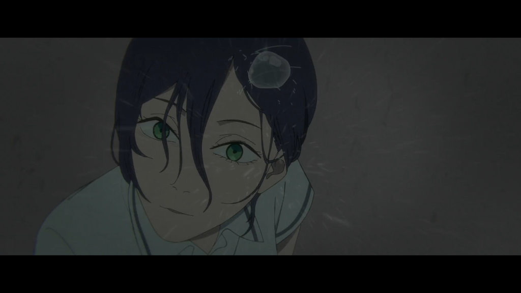 Raindrop on Reze’s eye echoes 28 Days Later