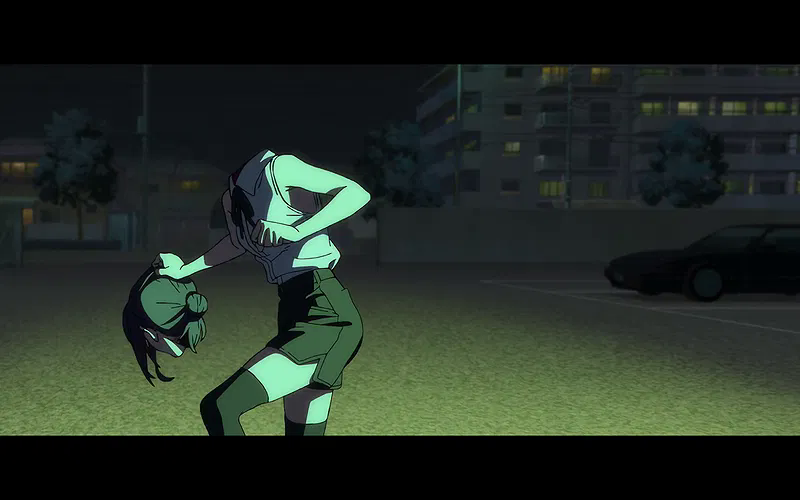 Reze decapitates herself like in Battle Royale