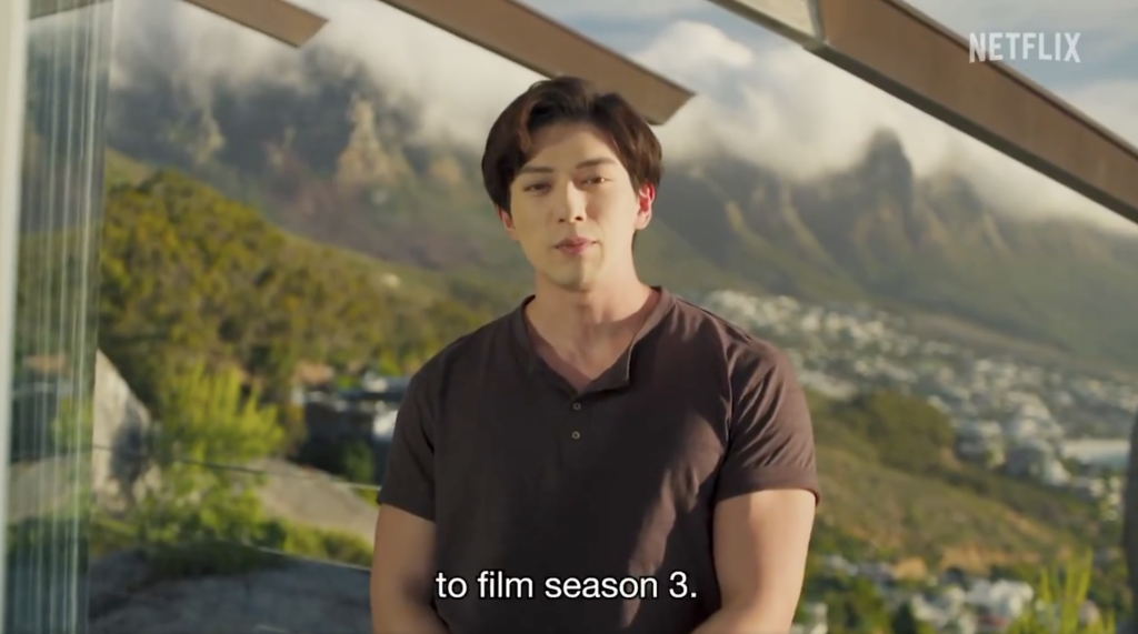 Mackenyu Arata confirms he is filming season 3 of the One Piece live-action series.