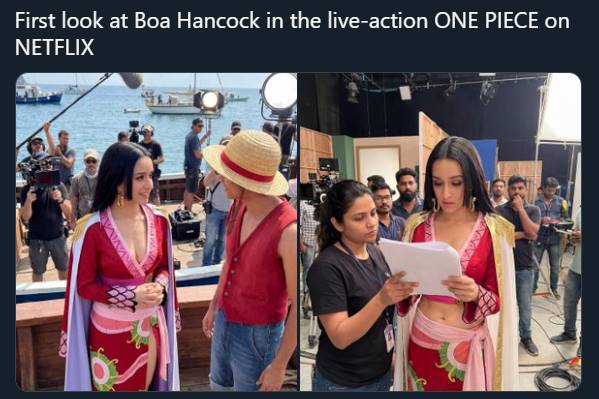 AI-generated image of Shraddha Kapoor as Boa Hancock