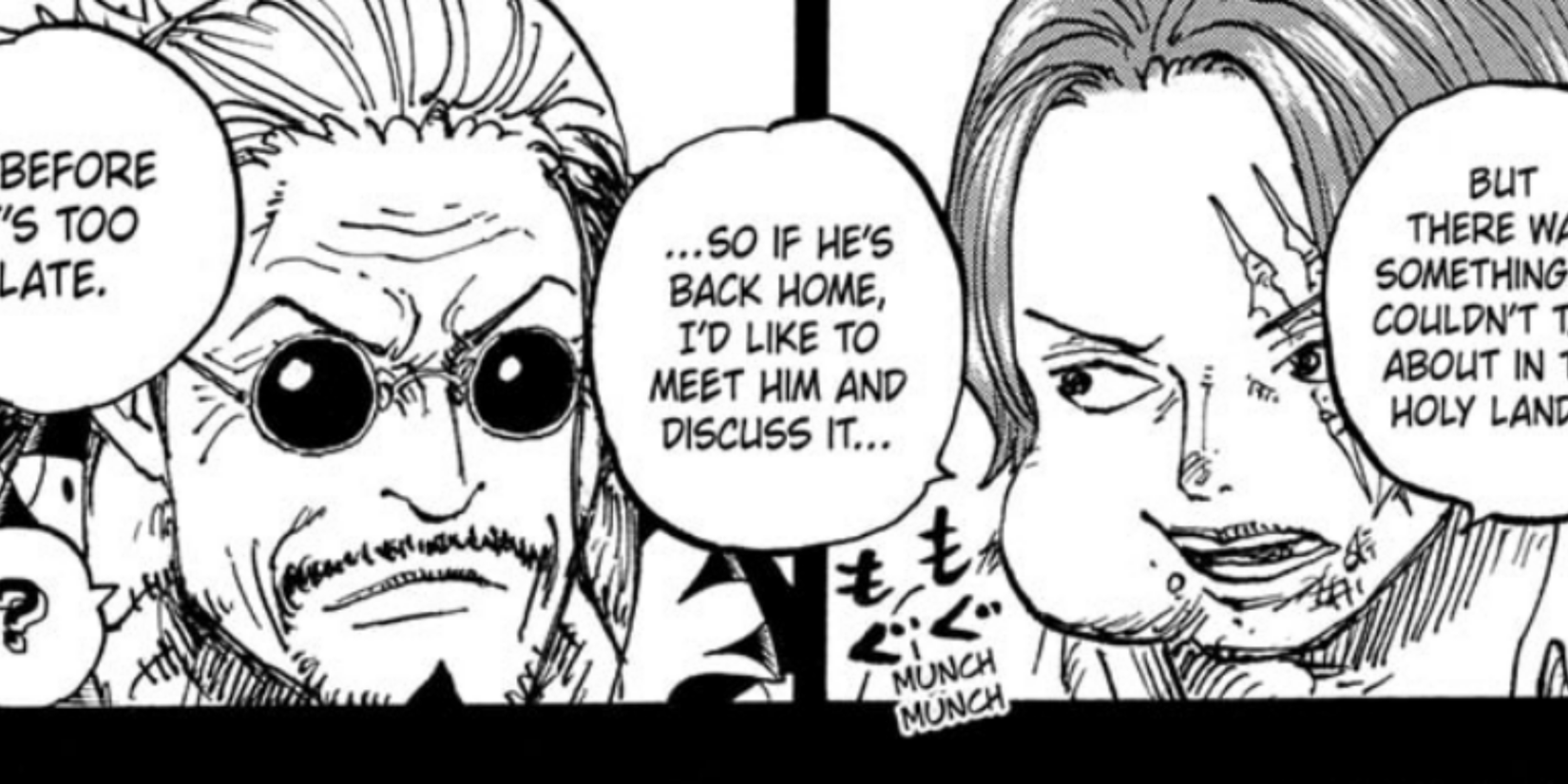 Shanks and Gaban in One Piece
