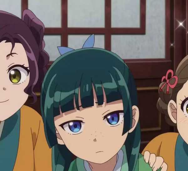 Shisui, Maomao, and Xiaolan in The Apothecary Diaries Season 1