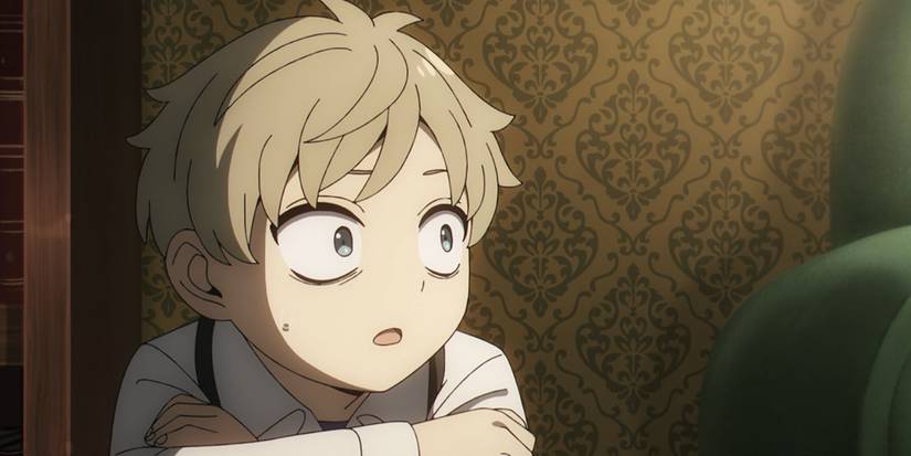 Loid Forger reacts to an explosion in Spy X Family Season 3