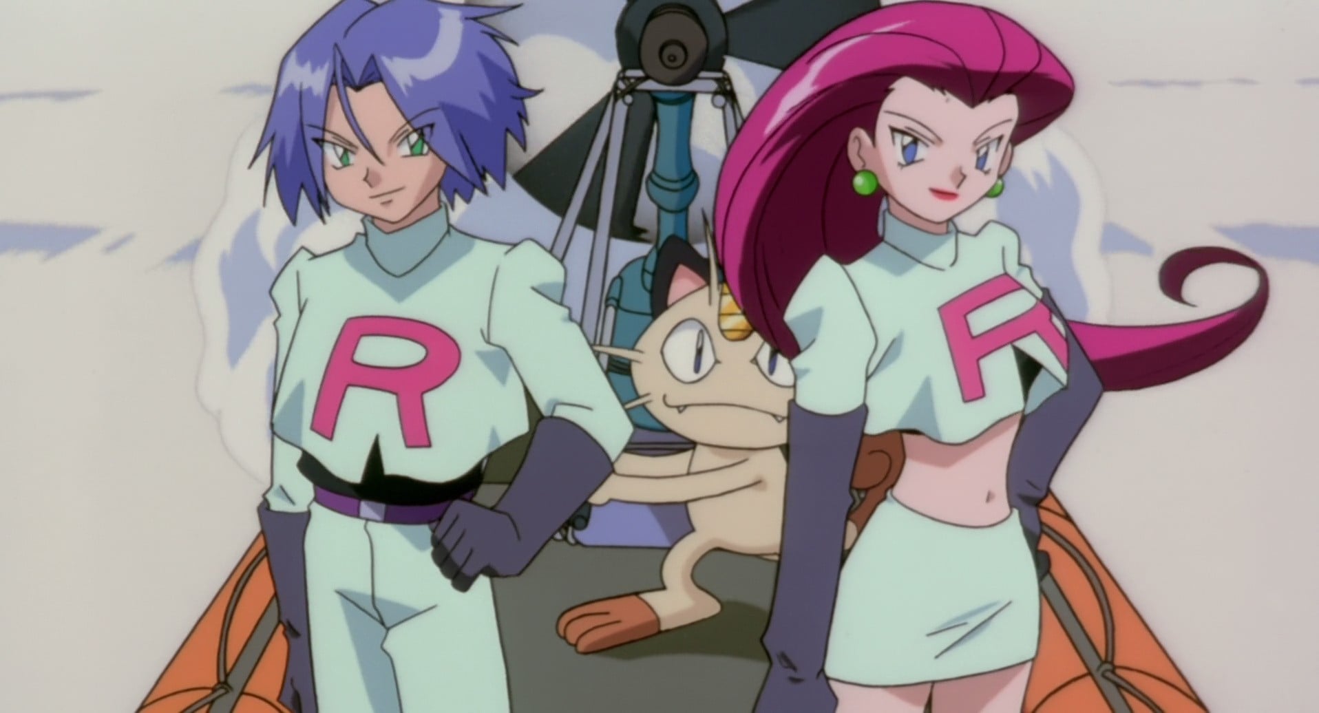 Classic Team Rocket pose with Jessie and James