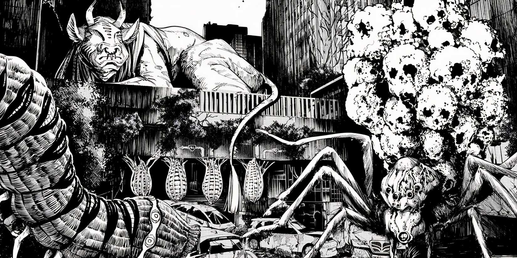 The Inhuman Makyo as shown in Jujutsu Kaisen Modulo chapter 12