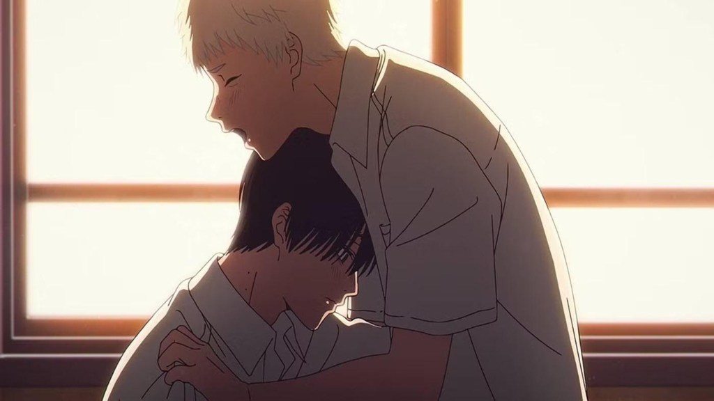 Yoshiki touching inside Hikaru in The Summer Hikaru Died