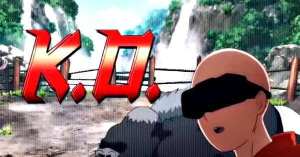 Saitama defeated immediately by King in VR game