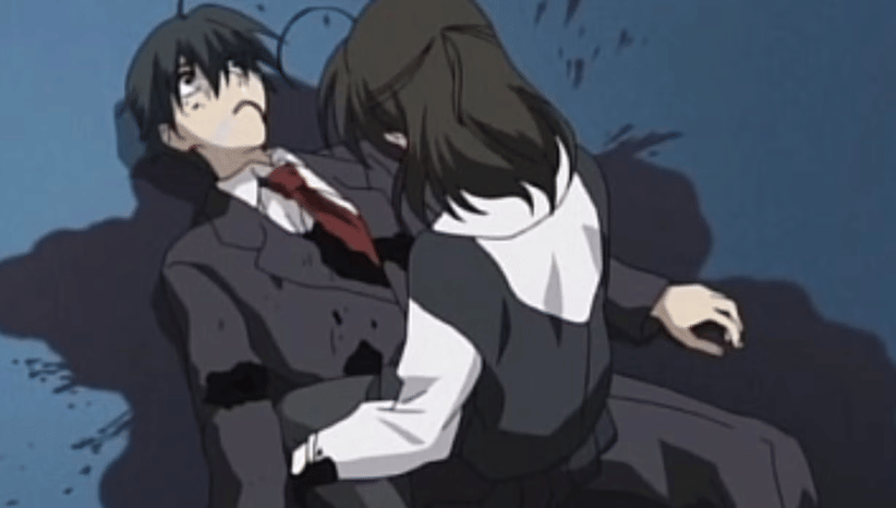 School Days anime scene