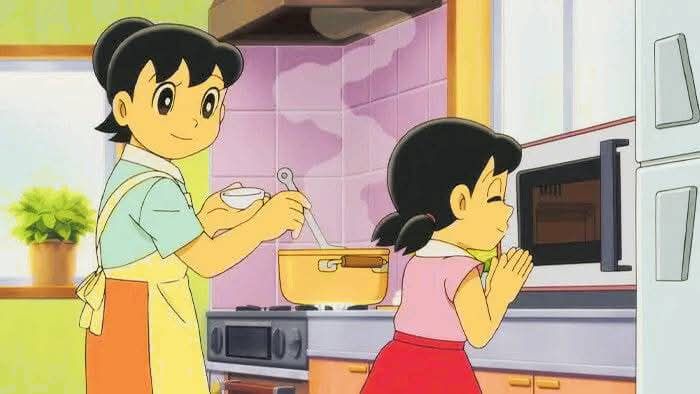 Shizuka's family encourages her to grow to her fullest potential.