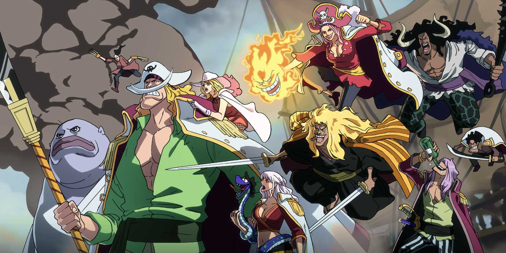 God Valley flashback scene with Roger and Whitebeard