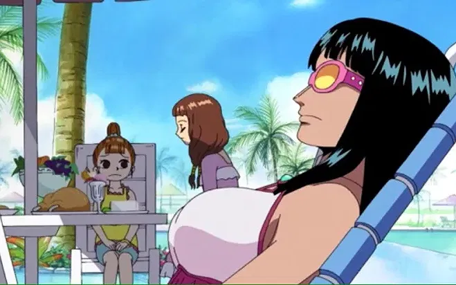 Nico Robin calm during battle in One Piece
