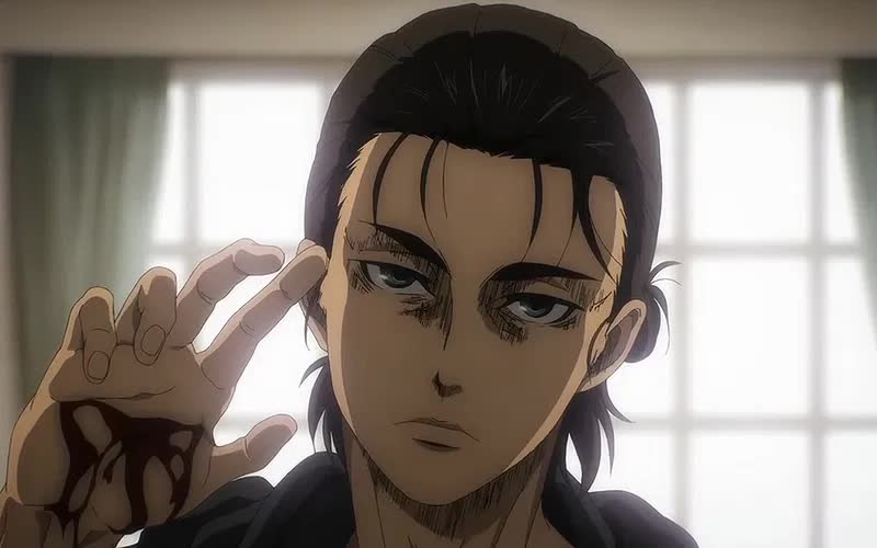 Eren Yeager looking conflicted