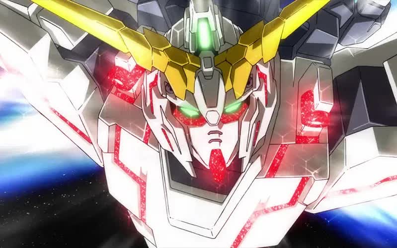 Gundam Unicorn scene