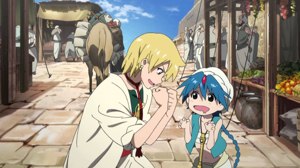 Magi anime scene