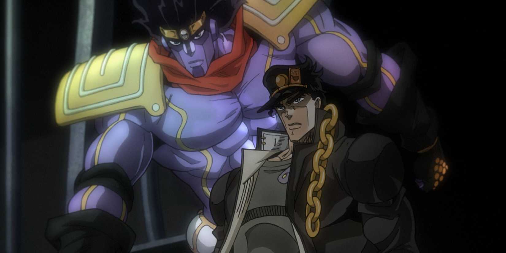 Jotaro and Star Platinum from JoJo's Bizarre Adventure