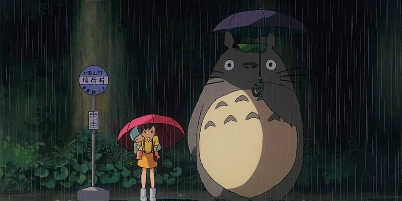 Totoro smiling in My Neighbor Totoro