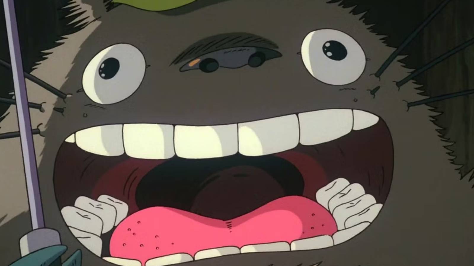 Totoro yelling scene from My Neighbor Totoro