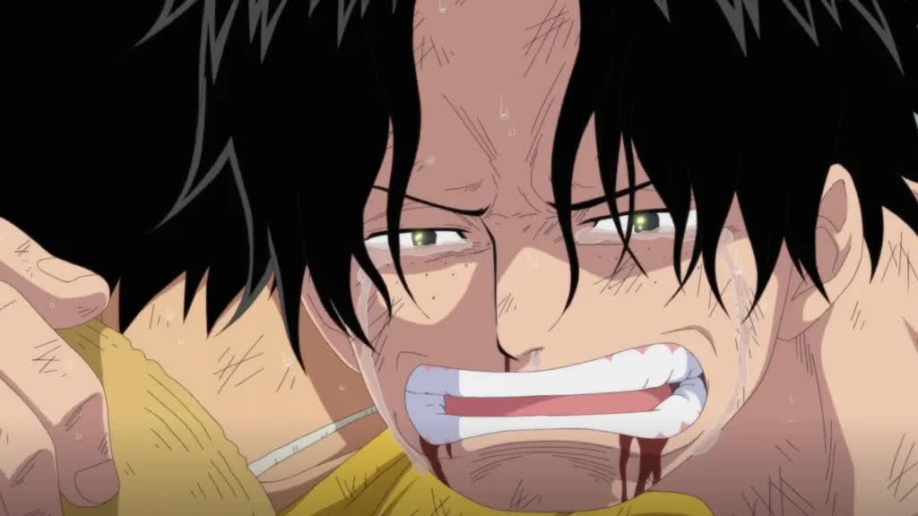 Ace's death scene in One Piece