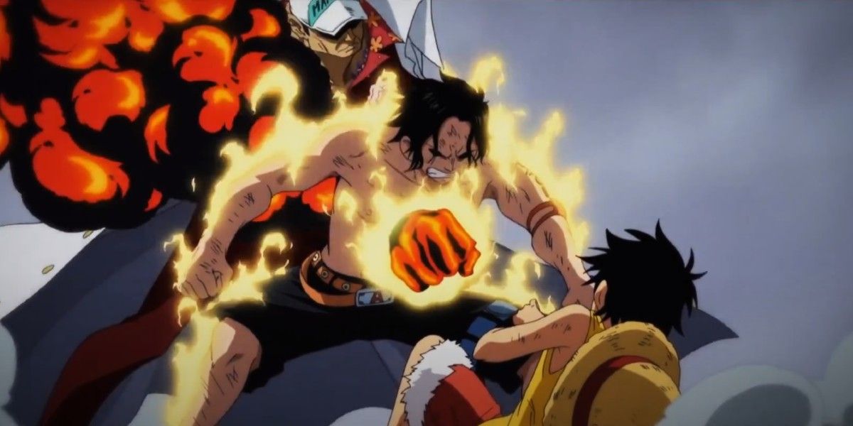 Ace's final moments in One Piece episode 483