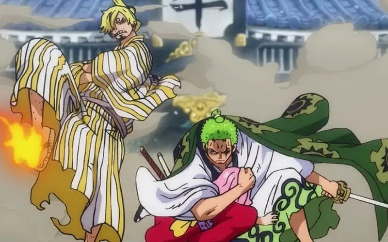 Sanji and Zoro in One Piece