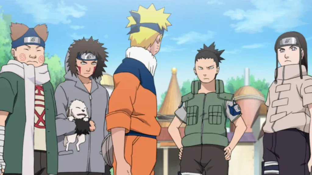Shikamaru leading the Sasuke recovery team