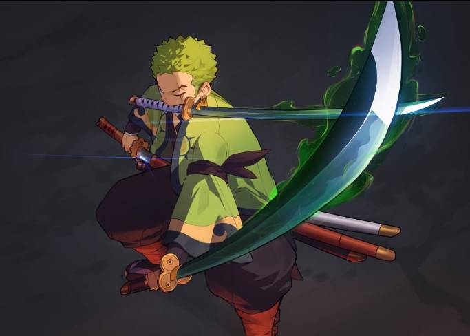 Demon Slayer inspired Zoro fan art