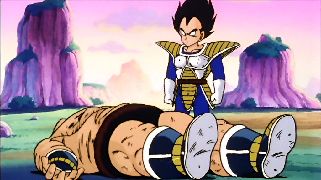 Vegeta kills Nappa in Dragon Ball Z