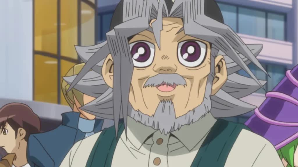 Yugi's grandfather in Yu-Gi-Oh!