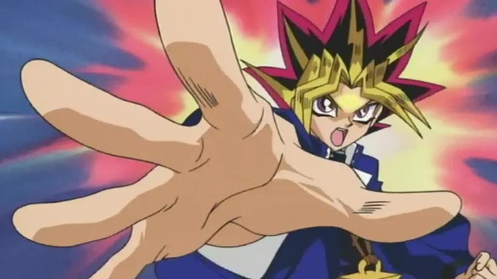 Yami Yugi using Mind Crush in Yu-Gi-Oh!