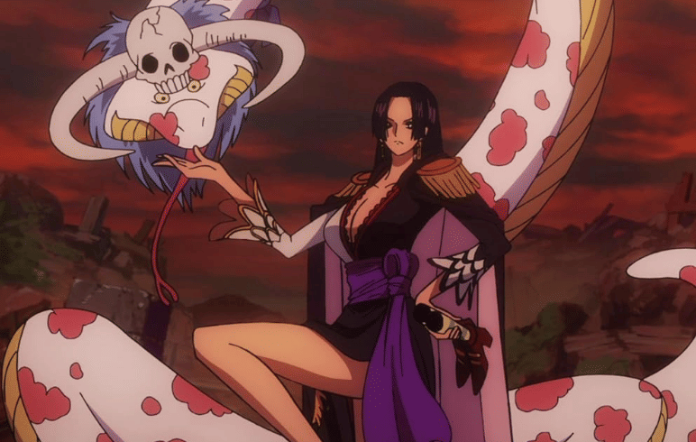Boa Hancock using Mero Mero no Mi power