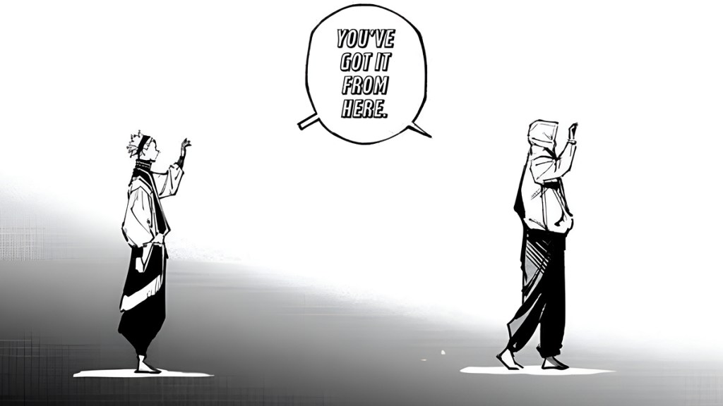 Yuji Itadori and Maru farewell