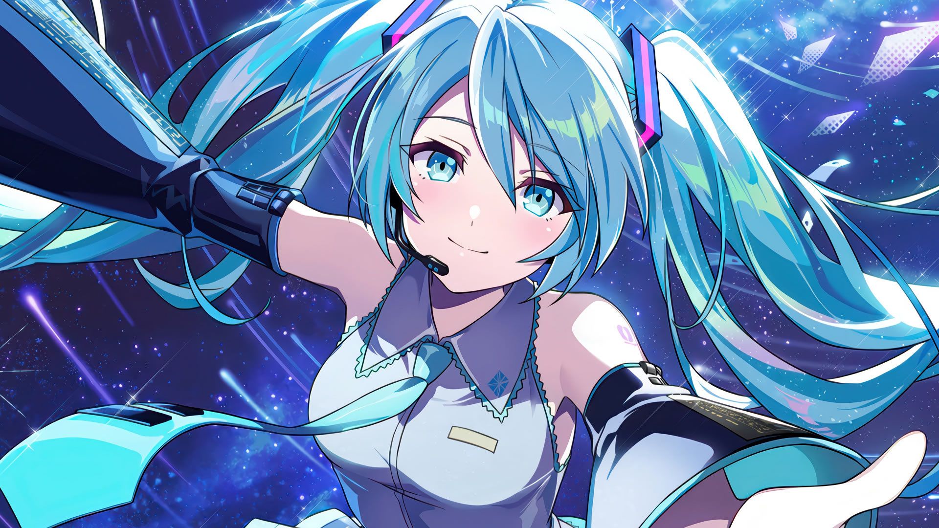 Hatsune Miku with twintails