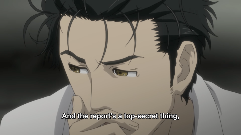 Steins;Gate anime scene