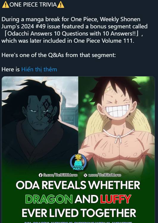 Monkey D. Dragon and Luffy