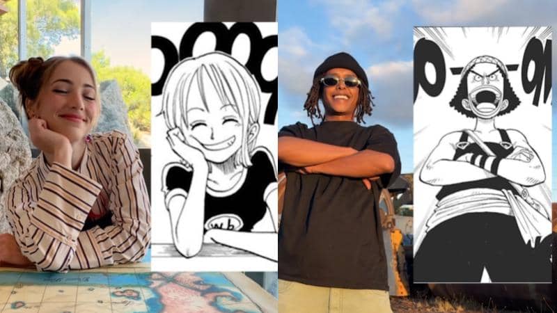 One Piece live action cast recreating manga poses