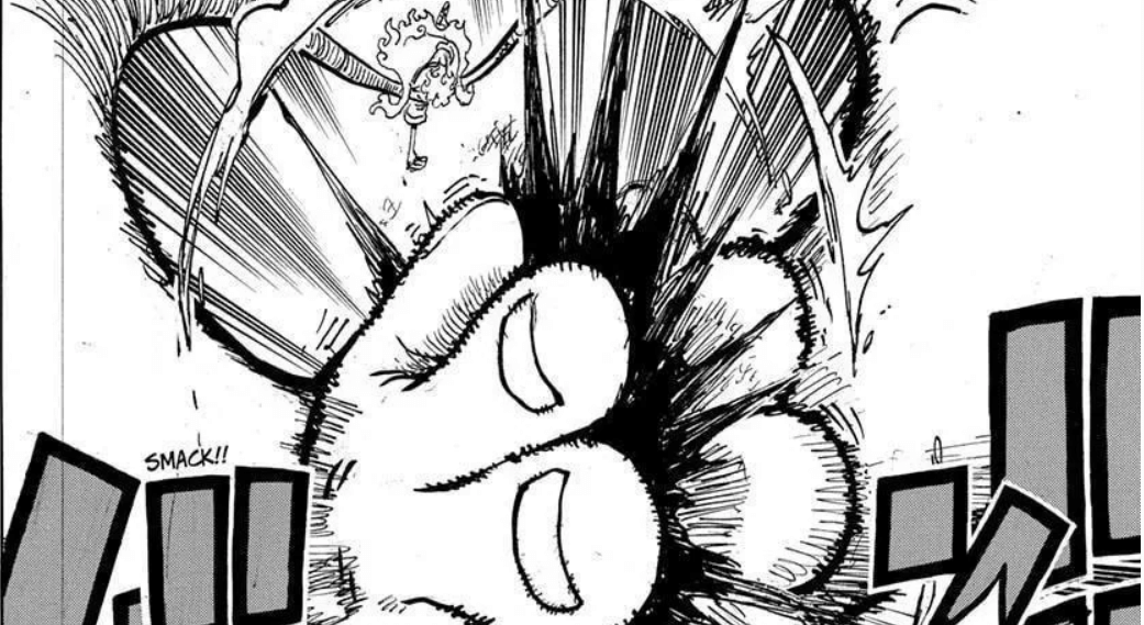 Luffy crushing opponents with Dawn Cymbal