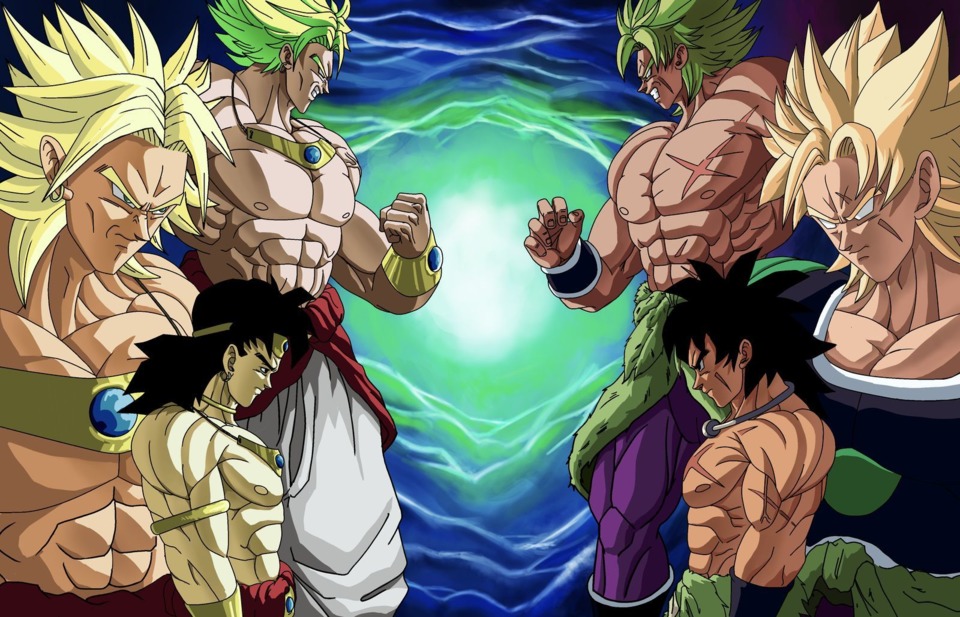 Broly showdown in Dragon Ball