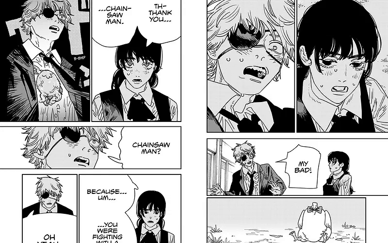Chainsaw Man manga panels