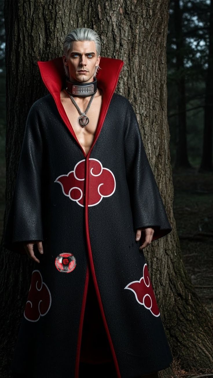 AI-generated image of Akatsuki members