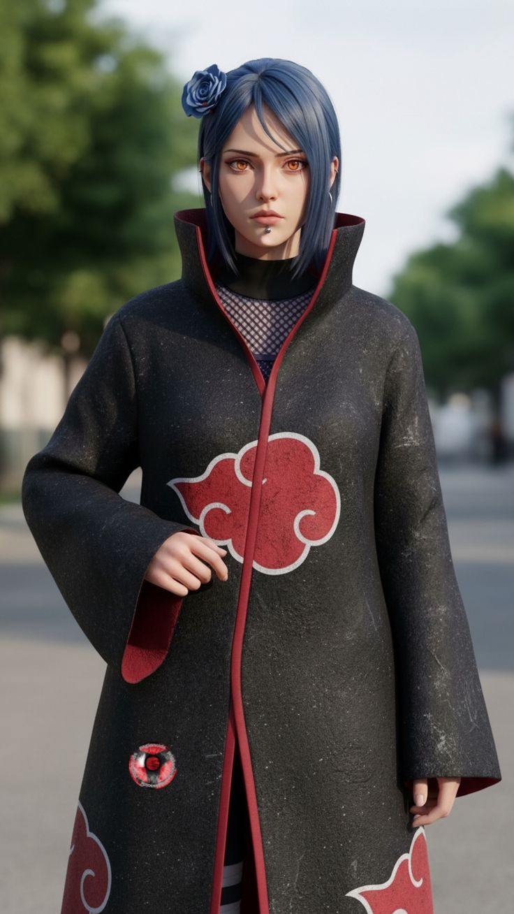 AI-generated image of Akatsuki members