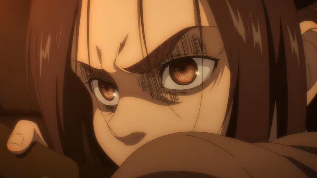 Gabi Braun shooting in Attack on Titan