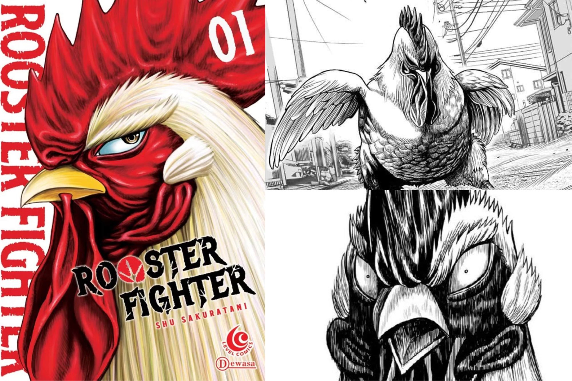 Rooster Fighter anime promotional art