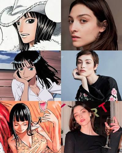 Comparison between live-action and manga Nico Robin