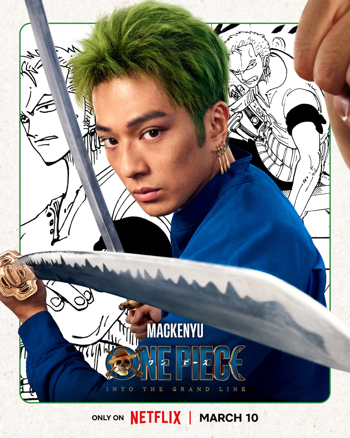 Arata Mackenyu as Roronoa Zoro in One Piece live-action
