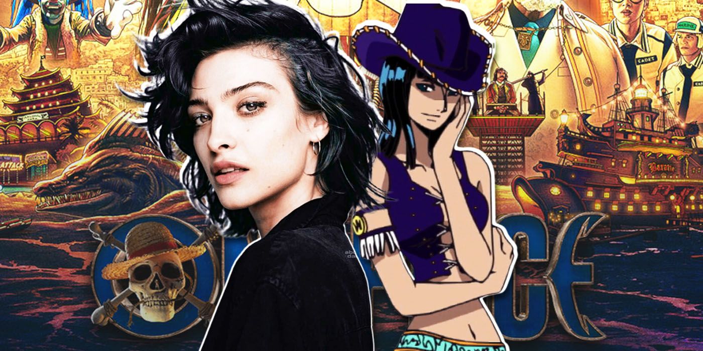 Lera Abova as Nico Robin standing apart from the crew
