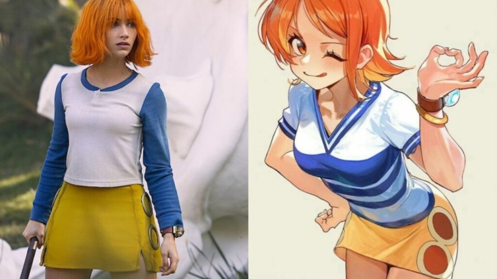 Comparison of live-action and anime Nami