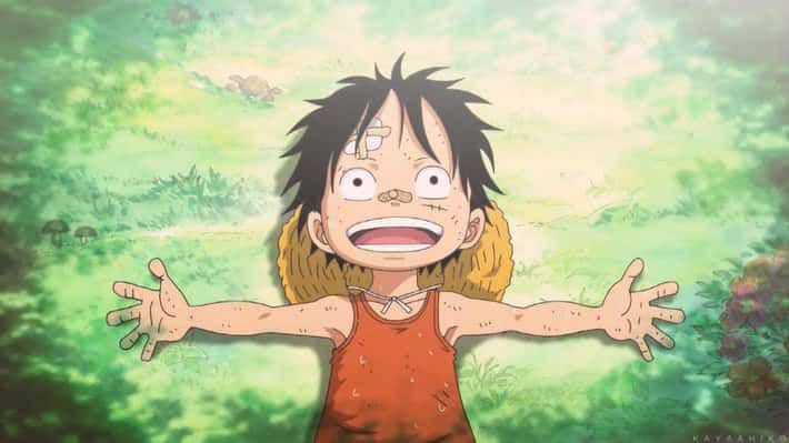 Monkey D. Luffy as a child
