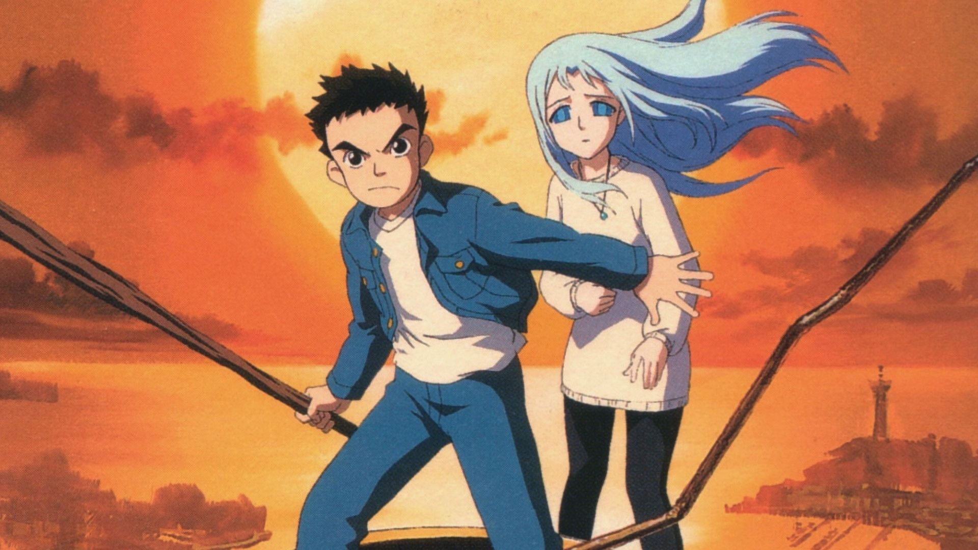 Now and Then, Here and There anime scene