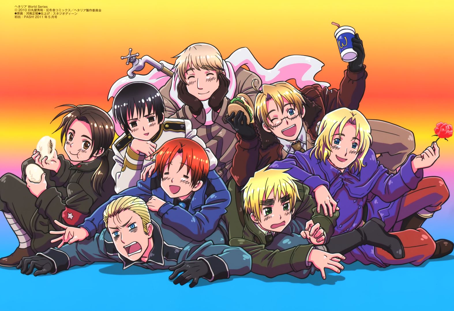 Hetalia Axis Powers anime characters